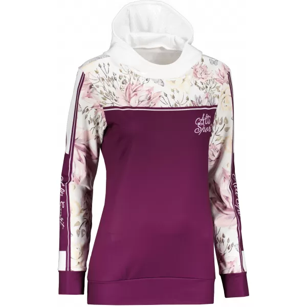  Női prémium pulóver ALTISPORT VOJ/ALW008MI01 BURGUNDIA 