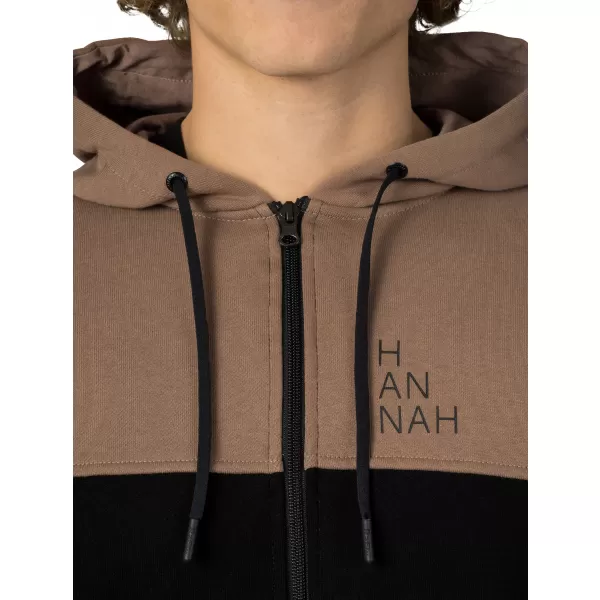 Férfi pulóver HANNAH FEZCO HOODY ANTRACIT/KOKA MOKKA 
