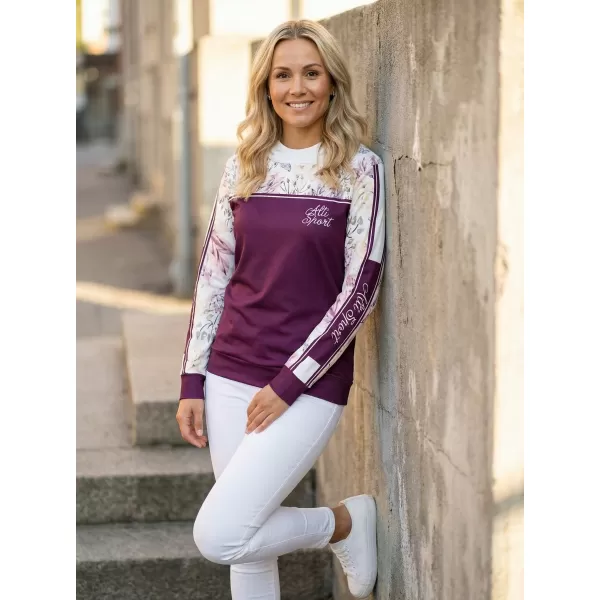  Női prémium pulóver ALTISPORT VOJ/ALW008MI01 BURGUNDIA 