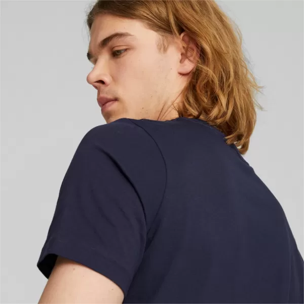  Férfi póló PUMA ESS+ 2 COL LOGO TEE 586759-07 KÉK 