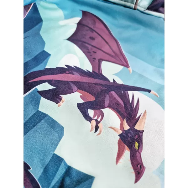  Gyermek softshell kabát WAMU DRAGON FANTASY KÉK 