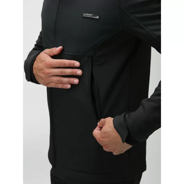  Férfi softshell kabát LOAP LUPP XLM2303 FEKETE 