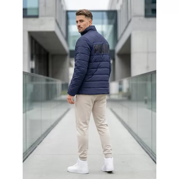  Férfi dzseki PUMA ESS+ PADDED JACKET 849349-06 KÉK 