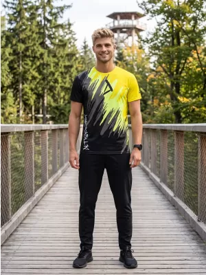 Férfi prémium funkcionális póló ALTISPORT VOJ/ALM006TR01 FEKETE ÉS SÁRGA
