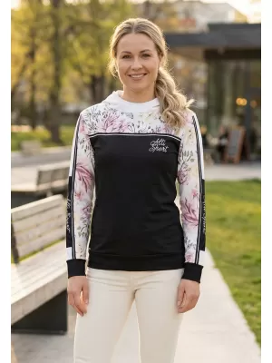 Női prémium pulóver ALTISPORT VOJ/ALW008MI01 FEKETE