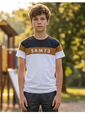 Fiú póló SAM 73 KALLAN KT 503 FEHÉR