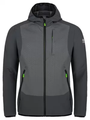 Férfi softshell kabát LOAP URELON OLM2312 SÖTÉTSZÜRKE