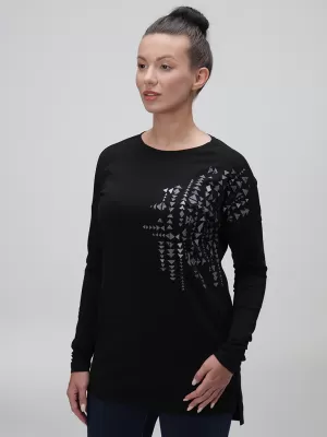 Női póló LOAP ABVERA CLW23153 FEKETE