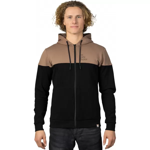  Férfi pulóver HANNAH FEZCO HOODY ANTRACIT/KOKA MOKKA 