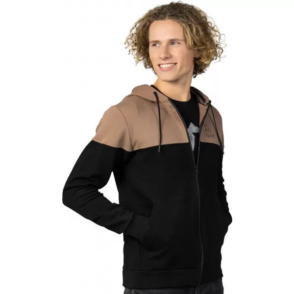  Férfi pulóver HANNAH FEZCO HOODY ANTRACIT/KOKA MOKKA 