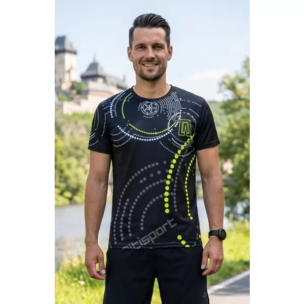  Prémium férfi póló ALTISPORT VOJ/ALM003TR01 FEKETE ÉS SÁRGA 