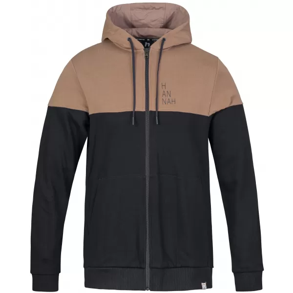  Férfi pulóver HANNAH FEZCO HOODY ANTRACIT/KOKA MOKKA 