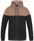 Férfi pulóver HANNAH FEZCO HOODY ANTRACIT/KOKA MOKKA