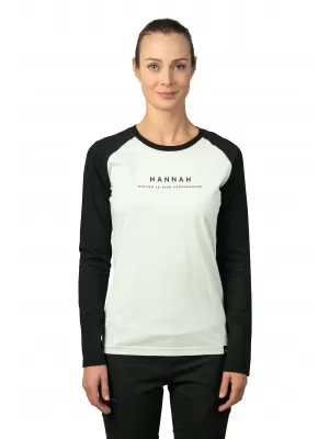 Hosszú ujjú női póló HANNAH PRIM HAJNALKÉK/ANTRACIT