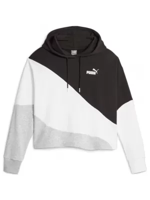 Női pulóver PUMA POWER CAT HOODIE TR 673977-51 FEKETE