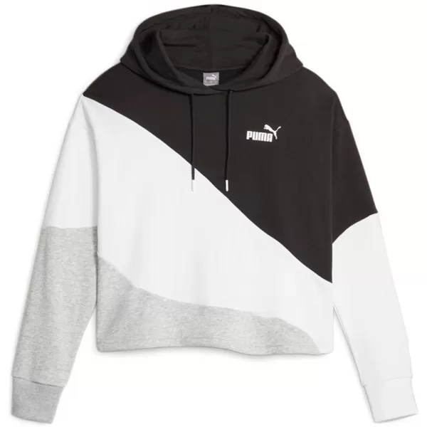  Női pulóver PUMA POWER CAT HOODIE TR 673977-51 FEKETE 