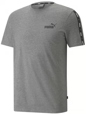 Férfi póló PUMA ESS+ TAPE TEE 847382-03 SZÜRKE
