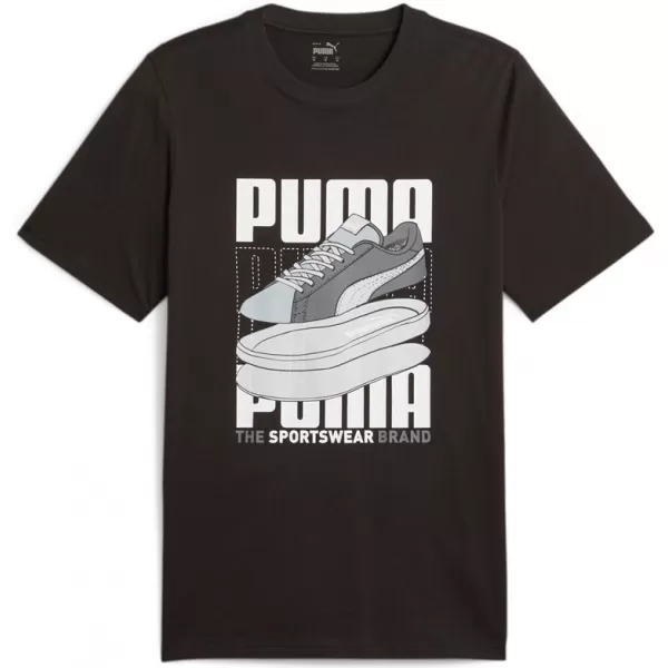  Férfi póló PUMA GRAPHICS SNEAKER TEE 677186-01 FEKETE 