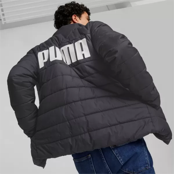  Férfi dzseki PUMA ESS+ PADDED JACKET 849349-01 FEKETE 