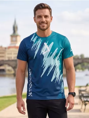 Férfi prémium funkcionális póló ALTISPORT VOJ/ALM006TR01 KEROZIN/KÉK