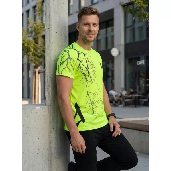  Prémium férfi póló ALTISPORT VOJ/ALM004TR01 NEON SÁRGA 