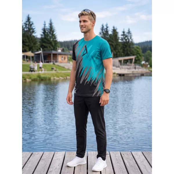  Férfi prémium funkcionális póló ALTISPORT VOJ/ALM006TR01 FEKETE/KEROZIN 
