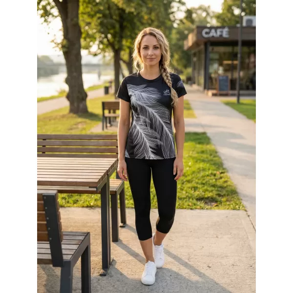  Prémium funkcionális női póló ALTISPORT VOJ/ALW001TR01 FEKETE SZÜRKE 