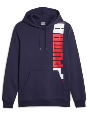 Férfi pulóver PUMA ESS+ LOGO LAB HOODIE FL 675919-06 KÉK