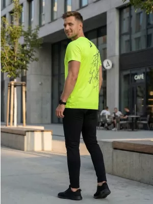 Prémium férfi póló ALTISPORT VOJ/ALM004TR01 NEON SÁRGA