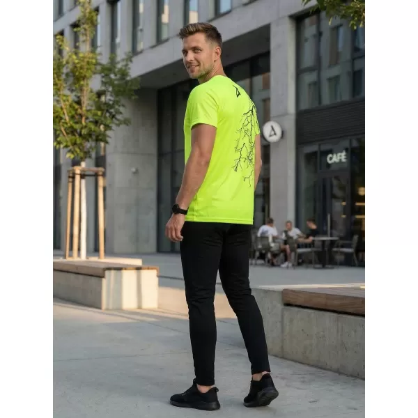  Prémium férfi póló ALTISPORT VOJ/ALM004TR01 NEON SÁRGA 