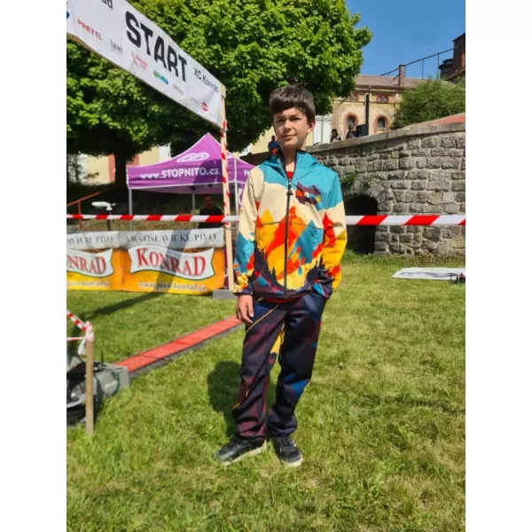  Gyermek softshell nadrág WAMU MOUNTAIN BIKE TMAVÁ SZÍNESEBB 