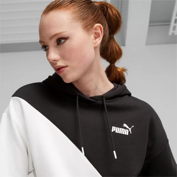  Női pulóver PUMA POWER CAT HOODIE TR 673977-51 FEKETE 