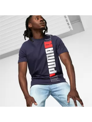 Férfi póló PUMA ESS+ LOGO LAB TEE 675916-06 KÉK