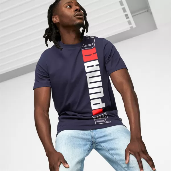  Férfi póló PUMA ESS+ LOGO LAB TEE 675916-06 KÉK 