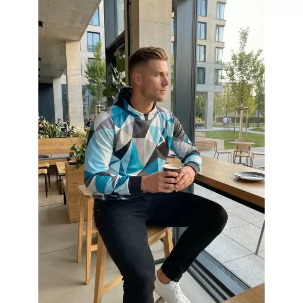  Prémium férfi pulóver ALTISPORT VOJ/ALM007MI01 KÉK SZÜRKE 