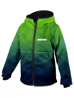 Baby Softshell kabát WAMU MOZAIKA ZÖLD