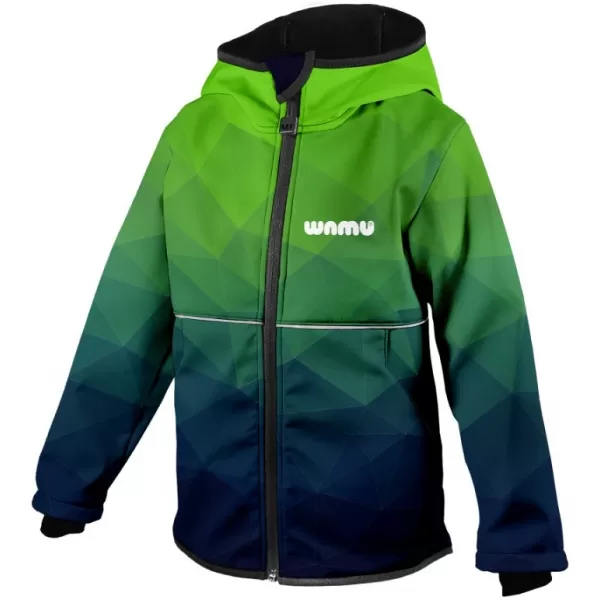  Baby Softshell kabát WAMU MOZAIKA ZÖLD 