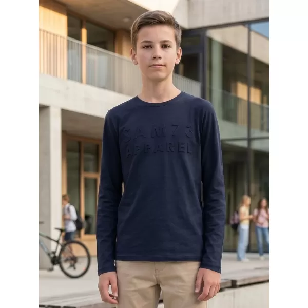  Fiú hosszú ujjú póló SAM 73 CELDOR KT 501 SÖTÉTKÉK 