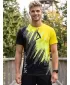 Férfi prémium funkcionális póló ALTISPORT VOJ/ALM006TR01 FEKETE ÉS SÁRGA