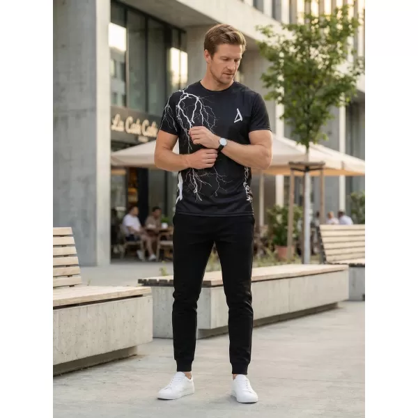  Prémium férfi póló ALTISPORT VOJ/ALM004TR01 FEKETE ÉS FEHÉR 