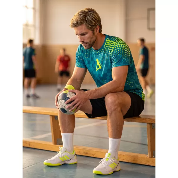  Férfi prémium funkcionális póló ALTISPORT VOJ/ALM005TR01 KEROZIN/SÁRGA 