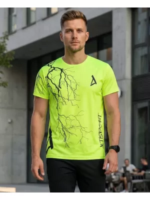 Prémium férfi póló ALTISPORT VOJ/ALM004TR01 NEON SÁRGA