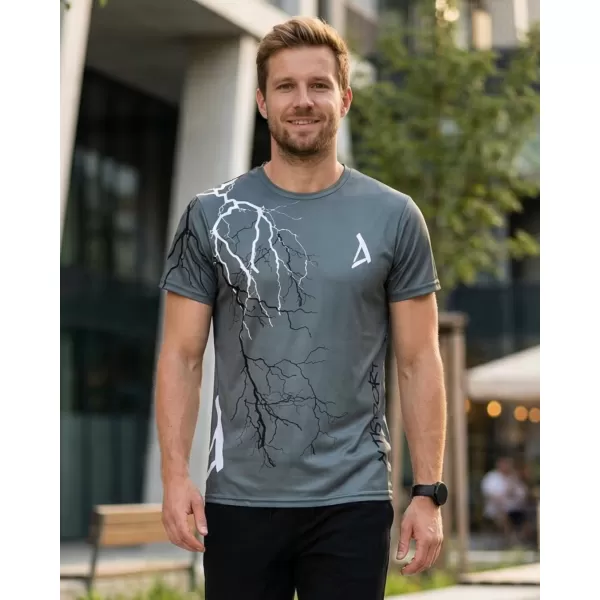  Prémium férfi póló ALTISPORT VOJ/ALM004TR01 GRAFIT 