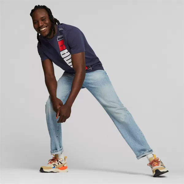  Férfi póló PUMA ESS+ LOGO LAB TEE 675916-06 KÉK 