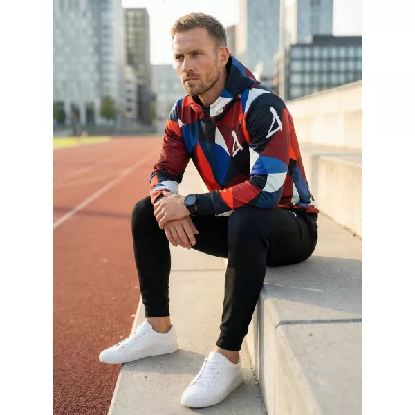  Prémium férfi pulóver ALTISPORT VOJ/ALM007MI01 SÖTÉTKÉK/PIROS 