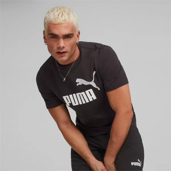  Férfi póló PUMA ESS+ 2 COL LOGO TEE 586759-61 FEKETE 