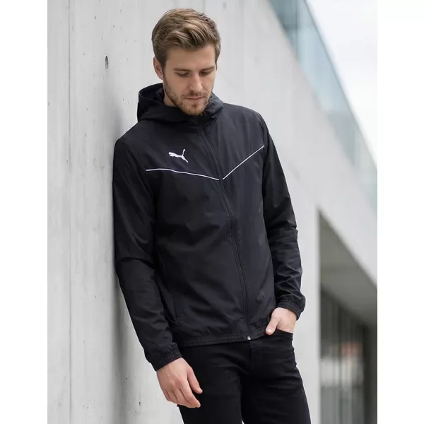  Férfi dzseki PUMA TEAMRISE ALL WEATHER JACKET 657396-03 FEKETE 