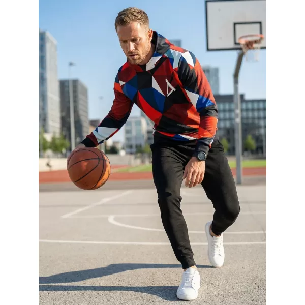  Prémium férfi pulóver ALTISPORT VOJ/ALM007MI01 SÖTÉTKÉK/PIROS 