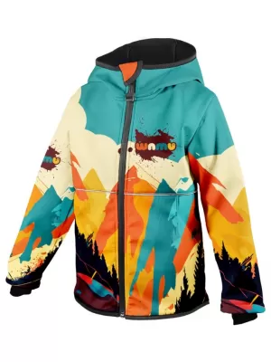 Gyermek softshell kabát WAMU MOUNTAIN BIKE SZÍNESEBB