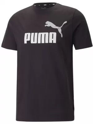 Férfi póló PUMA ESS+ 2 COL LOGO TEE 586759-61 FEKETE